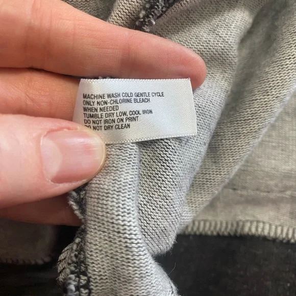 GAP Men's Shawl-Collar Cardigan V-neck Button Front Size Small Charcoal - Picture 7 of 7